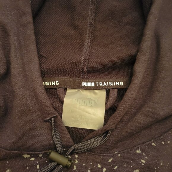 PUMA Men’s XXL Black Training Hoodie Pullover Long Sleeve Athletic Sweatshirt - Picture 3 of 9